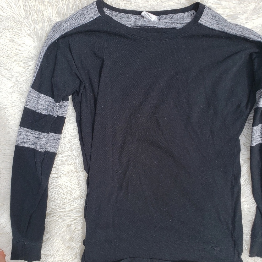 VS PINK Long Sleeve Grey and Black